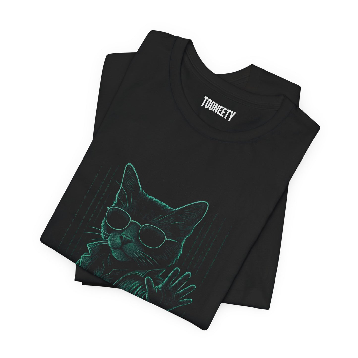 Meownu Reeves T-shirt – Matrix Cat Parody Cyber Tee | Tooneety