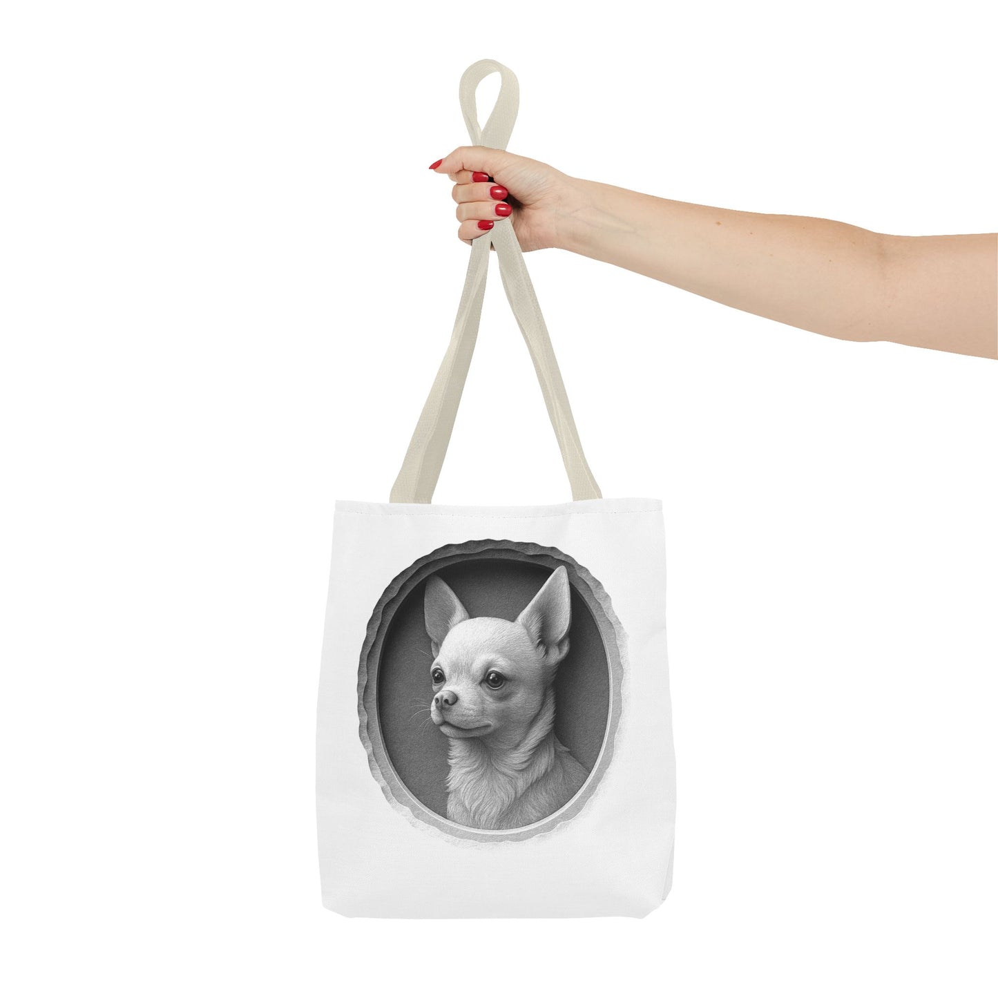 Chic Dog Portrait Tote Bag, Pet Lovers Gift, Stylish Shopping Bag, Unique Funny Tote, Carry-All for Dog Owners, Dog Mom Gift, Dog Dad