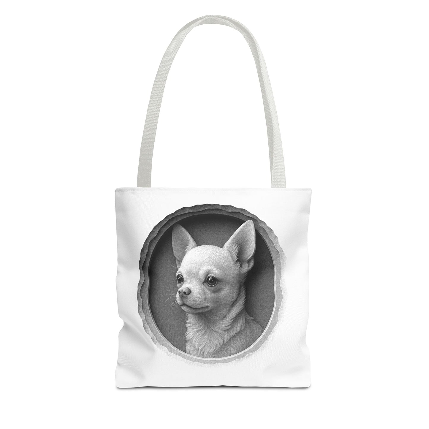 Chic Dog Portrait Tote Bag, Pet Lovers Gift, Stylish Shopping Bag, Unique Funny Tote, Carry-All for Dog Owners, Dog Mom Gift, Dog Dad