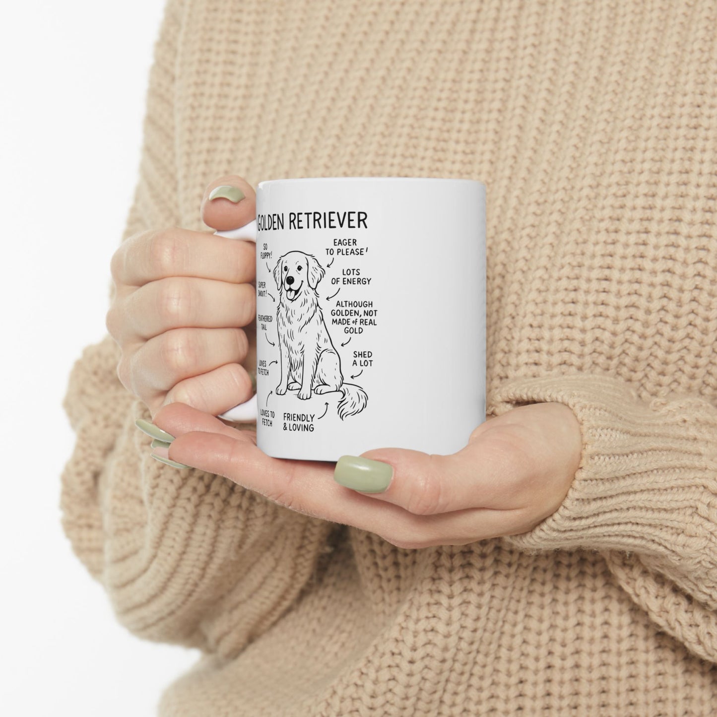 Funny Dog Lover Ceramic Mug, Pet Owner Birthday Gift, Cute Puppy Mom Dad Coffee Cup, Home Office Decor, 11oz 15oz Sizes