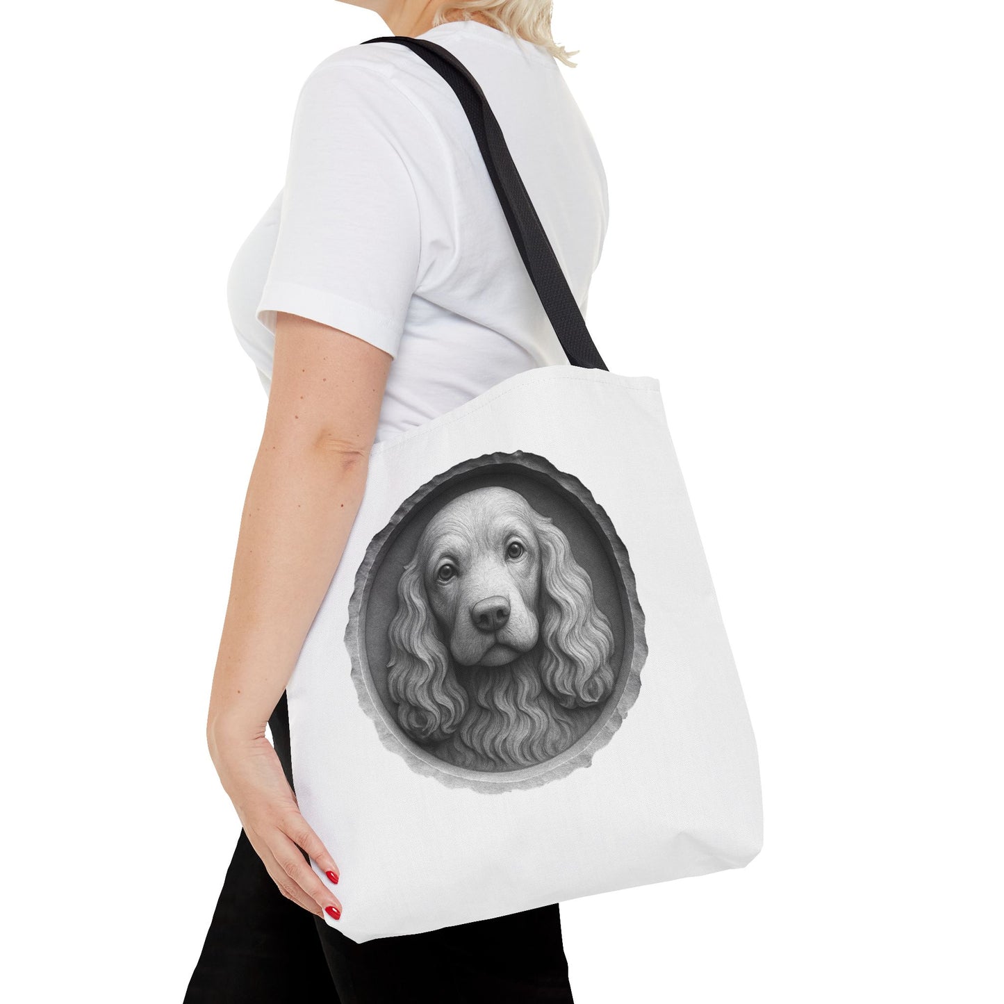 Chic Dog Portrait Tote Bag, Pet Lovers Gift, Stylish Shopping Bag, Unique Funny Tote, Carry-All for Dog Owners, Dog Lover Gift, Fashionable