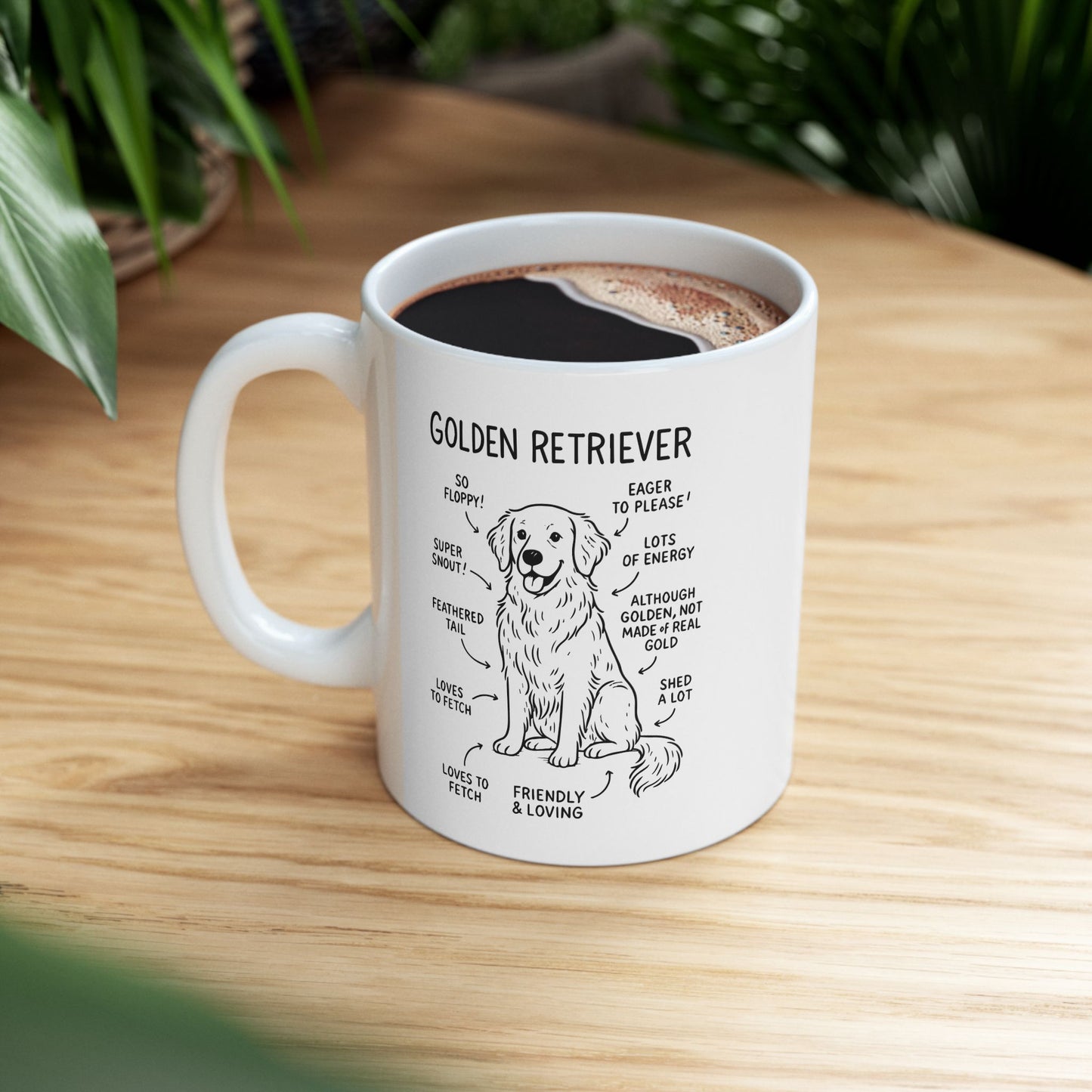 Funny Dog Lover Ceramic Mug, Pet Owner Birthday Gift, Cute Puppy Mom Dad Coffee Cup, Home Office Decor, 11oz 15oz Sizes