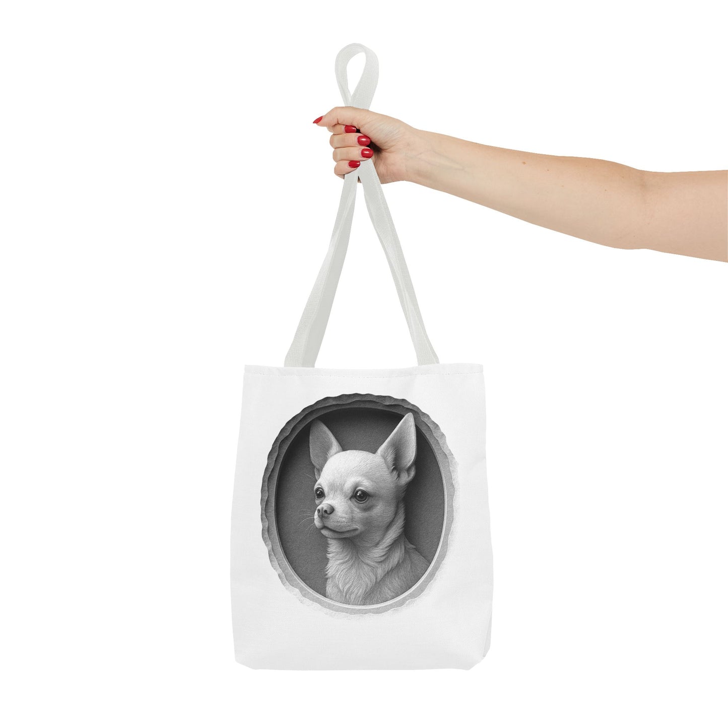 Chic Dog Portrait Tote Bag, Pet Lovers Gift, Stylish Shopping Bag, Unique Funny Tote, Carry-All for Dog Owners, Dog Mom Gift, Dog Dad