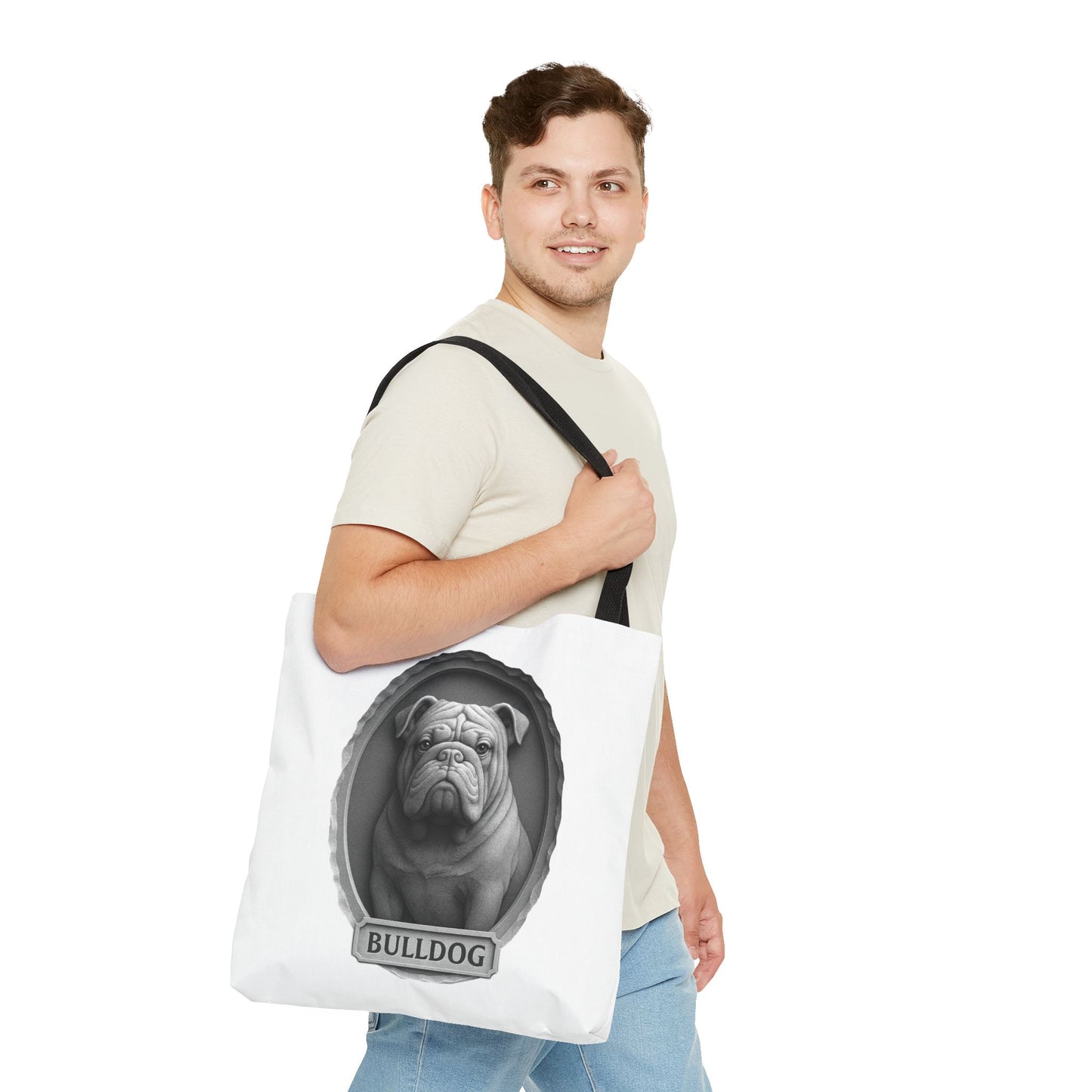 Chic Dog Portrait Tote Bag, Pet Lovers Gift, Stylish Shopping Bag, Unique Funny Tote, Carry-All for Dog Owners, Dog Lover Gift, Animal Print