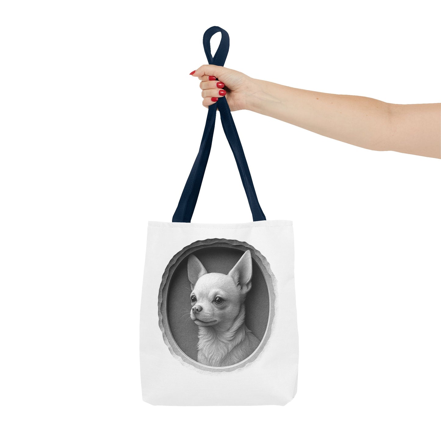 Chic Dog Portrait Tote Bag, Pet Lovers Gift, Stylish Shopping Bag, Unique Funny Tote, Carry-All for Dog Owners, Dog Mom Gift, Dog Dad