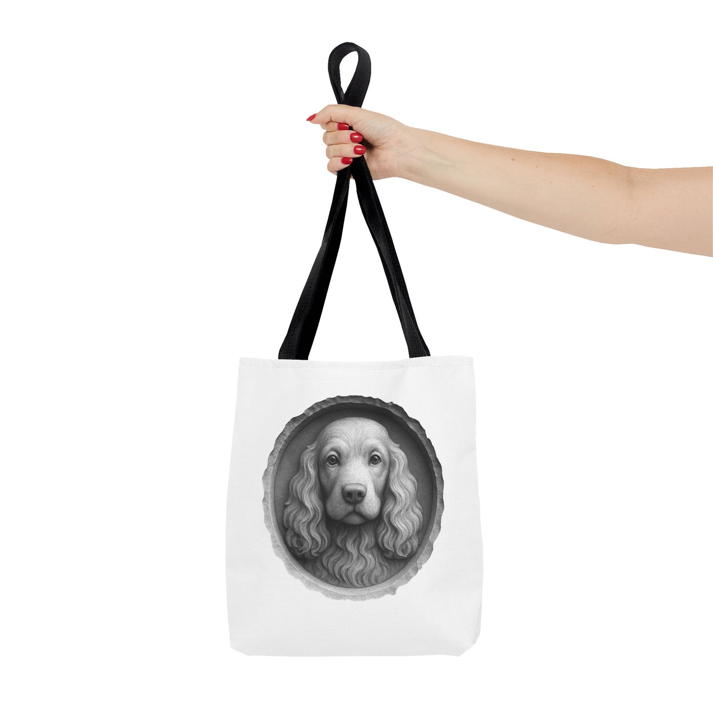 Chic Dog Portrait Tote Bag, Pet Lovers Gift, Stylish Shopping Bag, Unique Funny Tote, Carry-All for Dog Owners, Dog Lover Gift, Fashionable