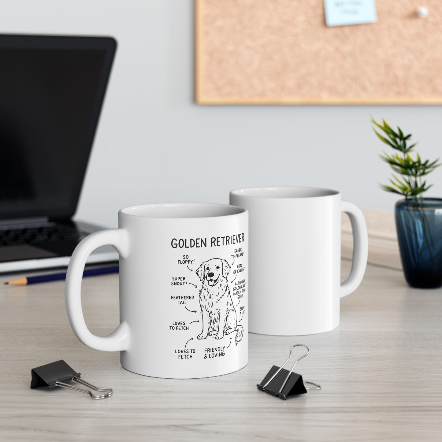Funny Dog Lover Ceramic Mug, Pet Owner Birthday Gift, Cute Puppy Mom Dad Coffee Cup, Home Office Decor, 11oz 15oz Sizes