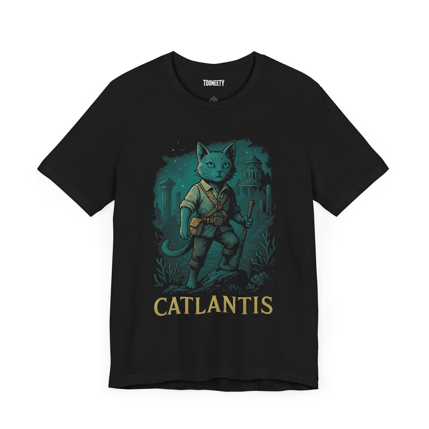 Catlantis T-shirt – Lost City Adventure Cat Tee | Tooneety