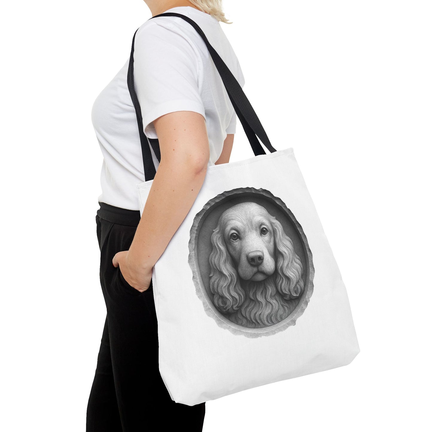 Chic Dog Portrait Tote Bag, Pet Lovers Gift, Stylish Shopping Bag, Unique Funny Tote, Carry-All for Dog Owners, Dog Lover Gift, Fashionable