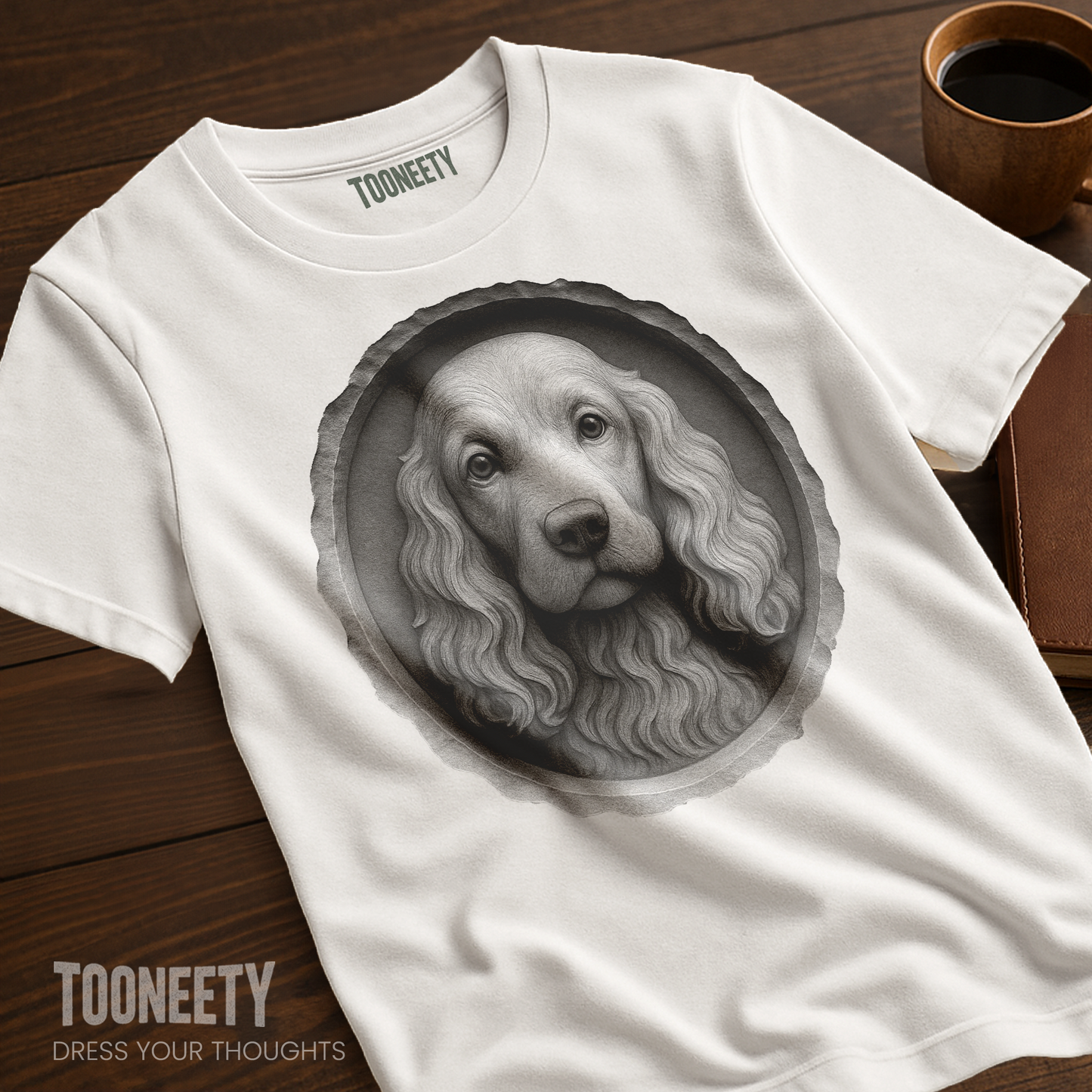 Cocker Spaniel Dog Portrait Shirt – Artistic Pet Gift Tee | Tooneety