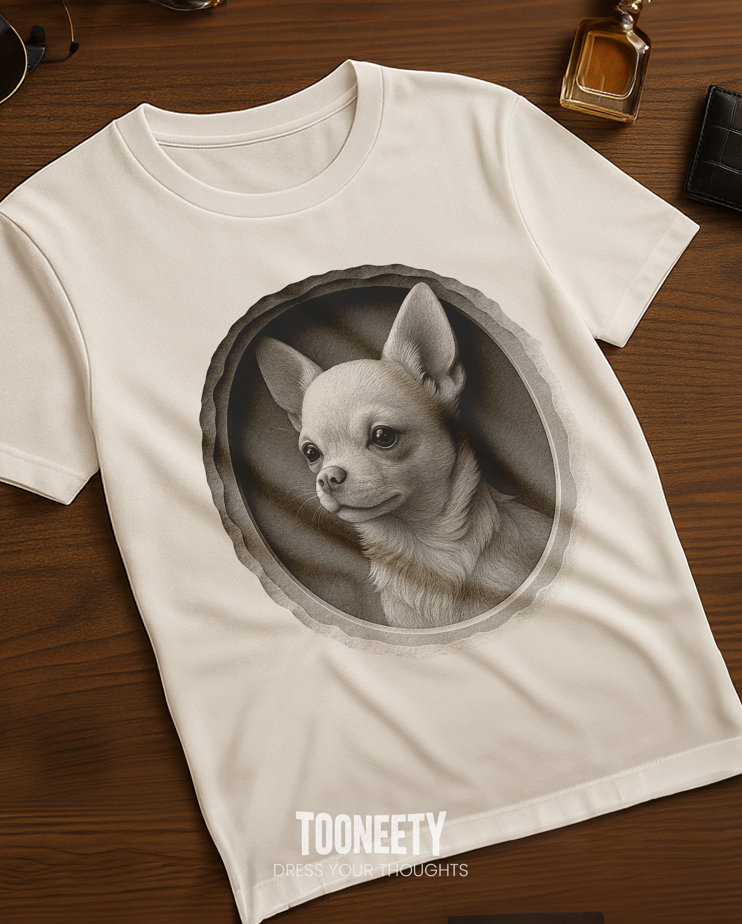 Chihuahua Dog Portrait Shirt – Cute Emotional Pet Gift Tee | Tooneety