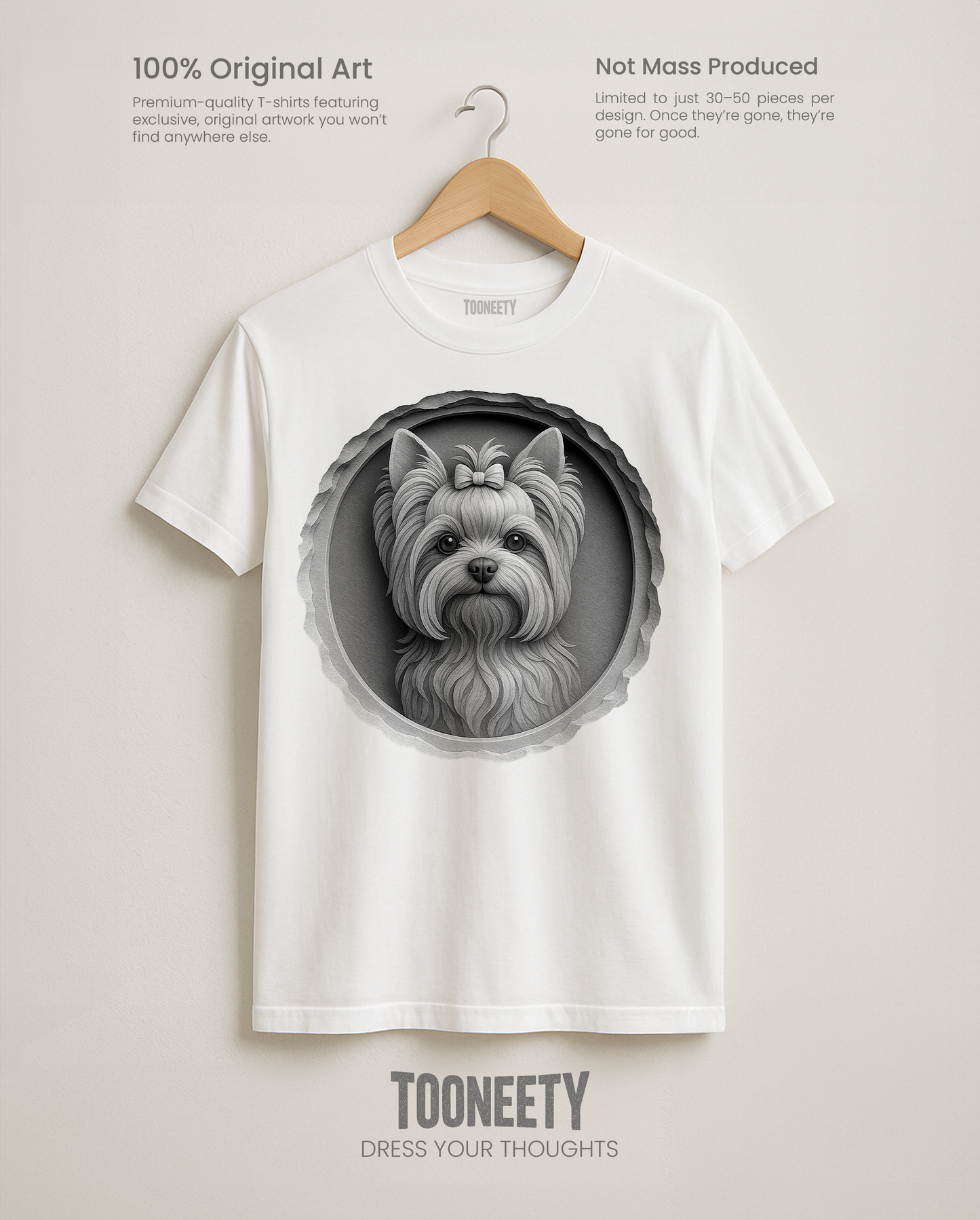 Yorkshire Terrier Dog Portrait Shirt – Cute Yorkie Gift Tee for Women | Tooneety