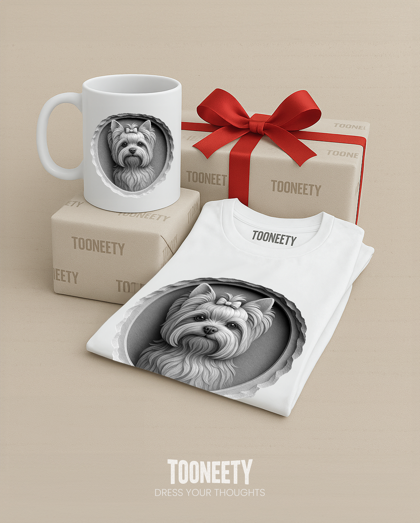 Yorkshire Terrier Dog Portrait Shirt – Cute Yorkie Gift Tee for Women | Tooneety
