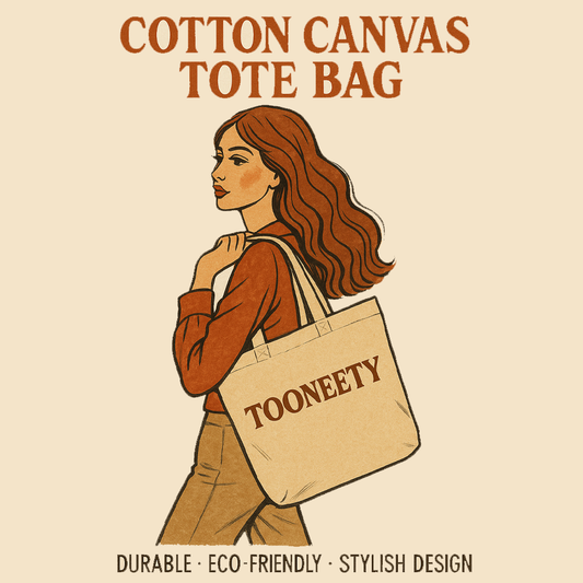 Cotton Canvas Tote Bag – Durable, Eco-Friendly, Stylish Design | Tooneety