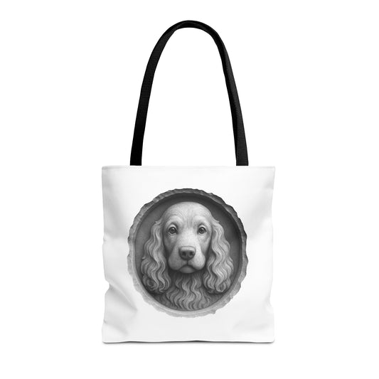 Chic Dog Portrait Tote Bag, Pet Lovers Gift, Stylish Shopping Bag, Unique Funny Tote, Carry-All for Dog Owners, Dog Lover Gift, Fashionable