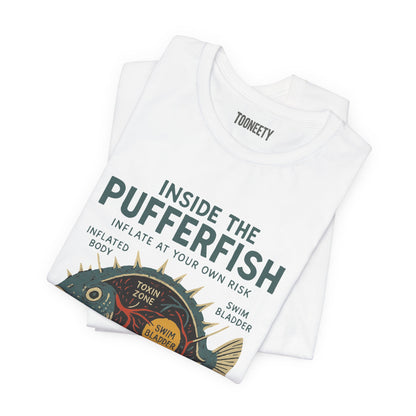 Inside the Pufferfish T Shirt  Funny Science Tee for Ichthyology Lovers, Marine Biology Gift, Anatomy Graphic Shirt, Nerdy Ocean Humor