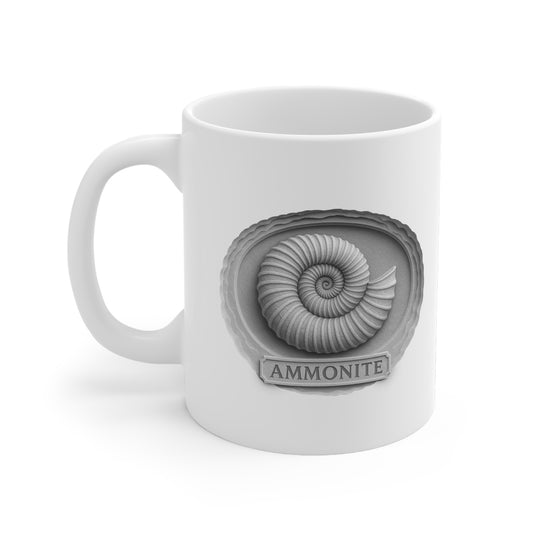 Ammonite Design Mug, Nautical Gift, Fossil Coffee Cup, Ocean Lover Decor, Unique Nature Mug, Scientist Gift – Vintage bee graphic shirt by Tooneety