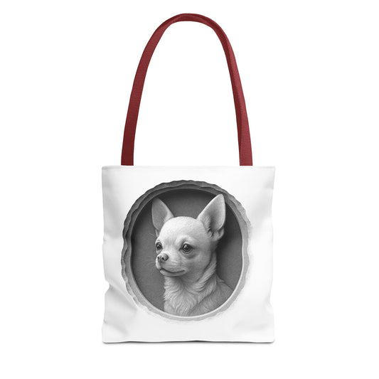 Chic Dog Portrait Tote Bag, Pet Lovers Gift, Stylish Shopping Bag, Unique Funny Tote, Carry-All for Dog Owners, Dog Mom Gift, Dog Dad