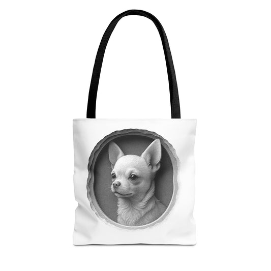 Chic Dog Portrait Tote Bag, Pet Lovers Gift, Stylish Shopping Bag, Unique Funny Tote, Carry-All for Dog Owners, Dog Mom Gift, Dog Dad
