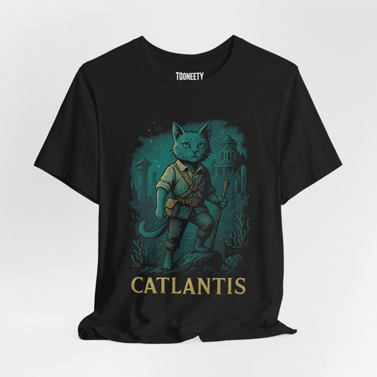 Catlantis T-shirt – Lost City Adventure Cat Tee | Tooneety