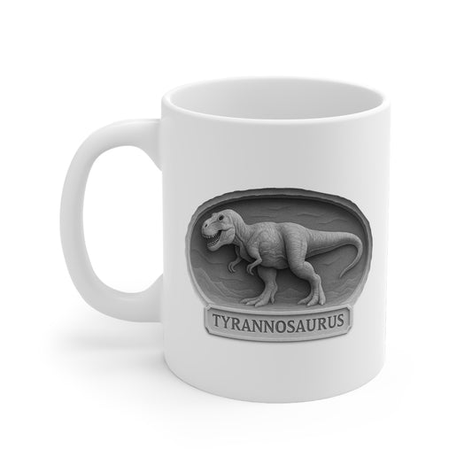 Dinosaur Lover'S Mug With T-Rex And Taurus Design, Gift For Paleontology Fans, Cute Ceramic Coffee Cup, Dino Themed Drinkware, Cute [...] – Vintage bee graphic shirt by Tooneety