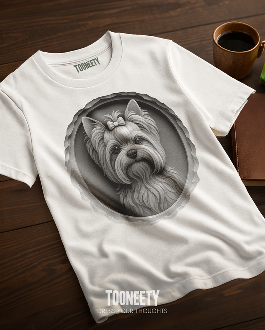 Yorkshire Terrier Dog Portrait Shirt – Cute Yorkie Gift Tee for Women | Tooneety